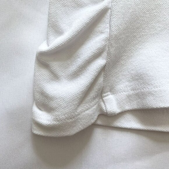 TOMMY BAHAMA WHITE RUFFLE COTTON SHORT SLEEVE POLO DRESS - M - Picture 8 of 8